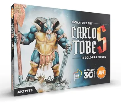 Produktbild von AK Interactive AK11779 - Signature Set. Carlos Tobes - 14 Colors + Figur - Neu