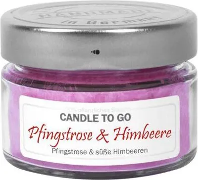 Image de Bougie à emporter « Pivoine et framboise »