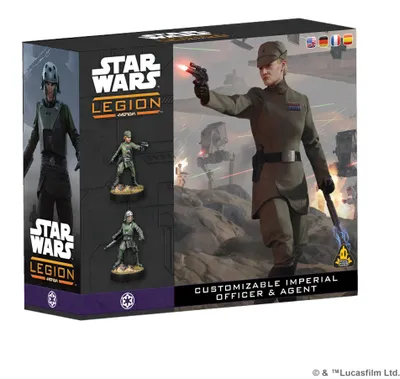 Produktbild von Asmodee Star Wars: Legion - Customisable Imperial Officer & Agent, Abbildung, Mehrfarbig