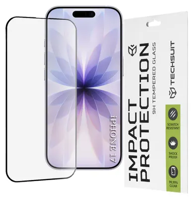 Produktbild von Techsuit - 111D Full Cover / Full Glue Glass Schutzglas für iPhone 17 - schwarz