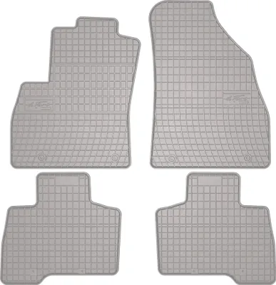 Produktbild von Gummi-Fußmatten für Peugeot Bipper 2007-2017 – Kombi, Tipi, Set 4, Befestigung