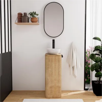 Produktbild von TOM Waschbeckenschrank + Waschbecken + Spiegelset
