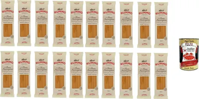 Produktbild von 20x Rummo Spaghetti grossi N. 5 Hartweizengrieß Pasta Italienische Nudeln 500g Packung + Italian Gourmet Polpa di Pomodoro 400g Dose