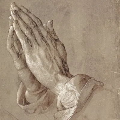 Obrázok produktu pre Albrecht Dürer umelecká tlač obrazu - Modliace sa ruky, 1508 (100 x 100 cm)