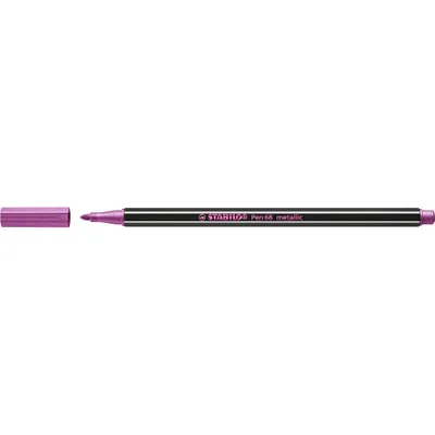 Obrázok produktu pre Prémiové metalické plniace pero - STABILO Pen 68 metallic - Jedno pero - metalická ružová