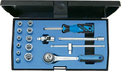 Immagine prodotto di Set di chiavi a bussola da 1/4", 16 pezzi, 20 EMU-3 Gedore | 4010886617229