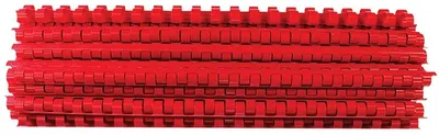 Produktbild von Plastový hřbet kroužkový 10mm červený