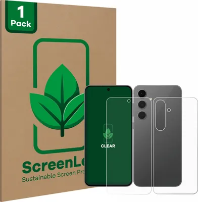 Produktbild von ScreenLeaf Schutzfolie für Samsung Galaxy S24 FE (Display+Rückseite) Displayschutz Display Schutz Folie Klar Transparent