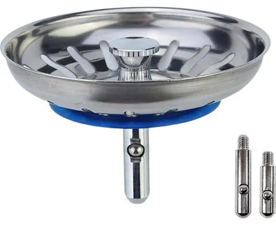 Produktbild von MINISMUS Universal Waschbecken Siebkörbchen 80 mmAbflussstopfen Edelstahl Waschbeckenstöpsel Waschbeckensieb – Sieb Stöpsel Abfluss Küche Spüle