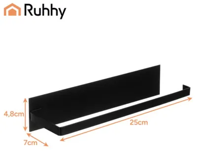 Produktbild von Ruhhy Kuchenrollenhalter - 25 x 7 cm - schwarz - Metall - hangend