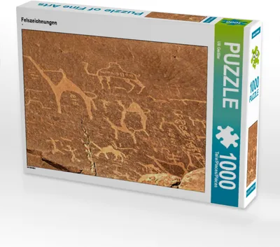 Produktbild von CALVENDO Puzzle Felszeichnungen | 1000 Teile Lege-Größe 64x48cm Foto-Puzzle für glückliche Stunden