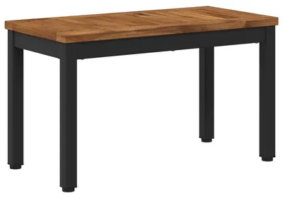 Productafbeelding van Natuurlijk houten salontafel, zwart, 60,5 x 30 x 36 cm