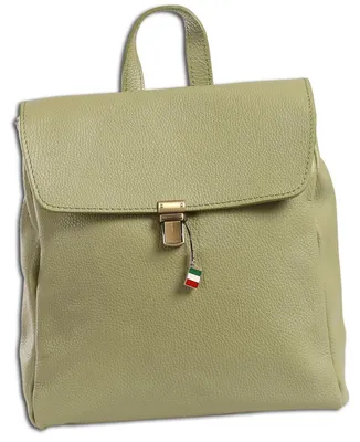 Produktbild von Florence Rucksack Damen Echtleder Cityrucksack hellgrün ORF104L3