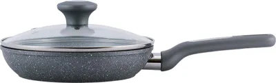 Produktbild von 20-cm-Granitpfanne mit Deckel, induktionsgeeignet, KAMILLE