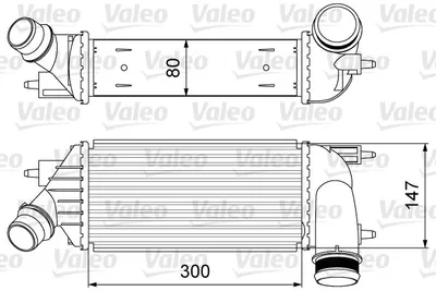 Produktbild von VALEO 818583 Ladeluftkühler LLK passend für PEUGEOT 807 MPV Turbo Intercooler