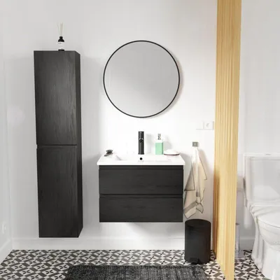 Produktbild von Schlichte Möbel + Wasserhahn + Spiegel + SORRENTO-Säule