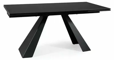 Obrázek produktu pro FURNLUX jídelní stůl Salvadore, černý, 160 cm / Hlavní barva: černá / Rozměry: 160 x 77 x 90 cm