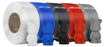 Obrázek produktu pro 3D tiskový filament, materiál PLA, průměr 1,75 mm, balení 5 role, mix barev, sada A