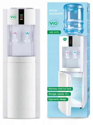 Zdjęcie produktu dla DYSTRYBUTOR WODY ViO X172-FNC white z SZAFKĄ 16 litrów - BEZ CHŁODZENIA