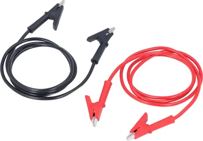 Produktbild von 1Set Doppelendige Krokodilklemmen Messing Silikon Krokodilklemmen Messleitungen für elektrische Projekte