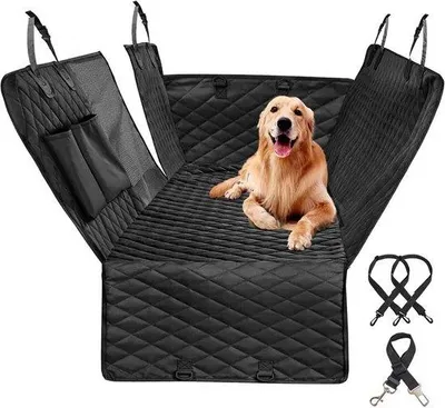 Productafbeelding van Autostoelhoes voor honden - Met zijbescherming en zichtbescherming, krasbestendig en waterafstotend, 143 x 153 cm