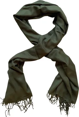 Image de Écharpe de qualité pour femmes, écharpe d'été, longue écharpe - Vert foncé