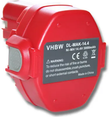 Produktbild von vhbw 1x Akku Ersatz für Makita 193158-3, 193159-1, 193159-A, 193062-6, 193101-2, 1930600, 193060-0, ML1420 für Werkzeug (3000 mAh, NiMH, 14,4 V)
