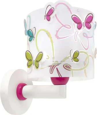 Produktbild von Wandleuchte Schmetterlings-Design für Kinderzimmer, halbkreisförmig, blendfrei