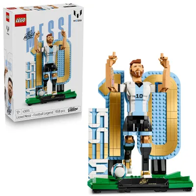 Produktbild von LEGO Editions Lionel Messi - Fußballlegende Spielzeug - 3D Figuren Modellbau - DIY Kinderzimmer Deko - Geschenk für Jungen, Mädchen ab 12 Jahren und erwachsene Sportfans - 43015