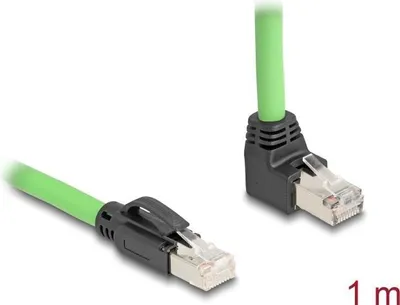 Produktbild von DeLOCK 80892, 1 m, Cat6a, SF/UTP (S-FTP), RJ-45, RJ-45, Schwarz, Grün