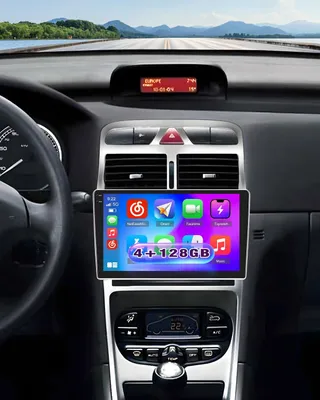 Obrázok produktu pre Autorádio s dotykovým displejom, 15 palcov - Android 15 - 4G+128GB - Pre vozidlá Peugeot 307, modelové roky 2007-2013
