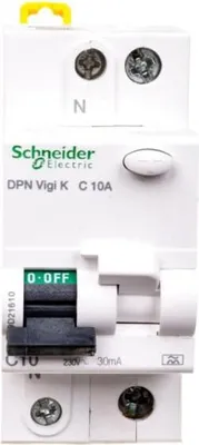 Produktbild von Differenzialschutzschalter 2P 10A C 0,03A Typ A DPN Vigi K A9D21610