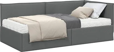 Obrázek produktu pro vidaXL Rohový rám postele s matrací a čelem 2 ks Grey velvet