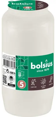 Zdjęcie produktu dla Bolsius Wkład Do Zniczy Parafinowy 14cm 100h Palenia 1szt.