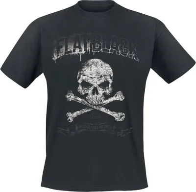 Produktbild von Flat Black T-Shirt Herren Justice schwarz M