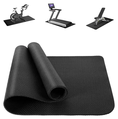 Produktbild von Laufbandmatte Trainingsmatte Bodenschutzmatte - 4 mm - 60 x 120 cm - Antirutsch - Mit Tragetasche