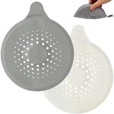 Produktbild von Famanu Haarfänger für Dusche und Abfluss mit Saugnapf - Silikon Abflusssieb