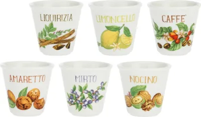 Immagine prodotto di La Porcellana Bianca set di 6 bicchieri P012715MIX