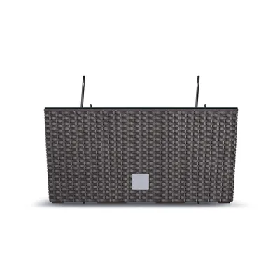 Zdjęcie produktu dla nabbi Plastikowa doniczka balkonowa DRC400W 39,5 cm - brąz