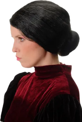 Produktbild von WIG ME UP Perücke Dutt Oma Gouvernante Schwarz 69020-P103