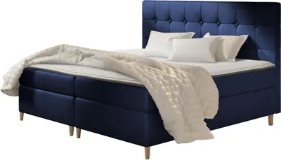 Produktbild von MIRJAN24 Boxspringbett Avanti, Doppelbett mit zwei Bettkästen, Ehebett mit Matratze (Farbe: Magic Velvet 2216, Größe: 180x200 cm)