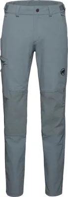 Runbold Guide SO Pants von Mammut; graue Softshellhose für Herren mit verstärkten Bereichen.