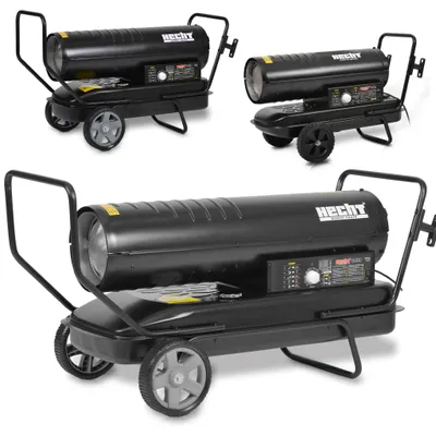 Produktbild von HECHT 3021 Dieselheizkanone | 20 kW | mit Fahrgestell | bis 166 m² | 2 l/h | 70.000 BTU