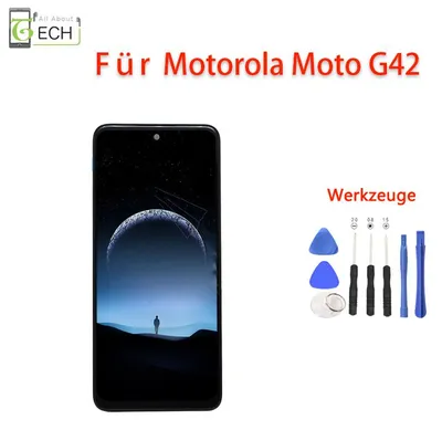 Produktbild von Für Motorola Moto G42 XT2233-2 LCD Display (OLED) mit Rahmen Touchscreen Bild...