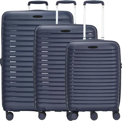 Produktbild von d&n Travel Line 4500 4 Rollen Kofferset 3-teilig mit Dehnfalte