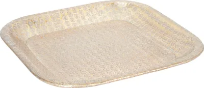 Obrázok produktu pre Orientálny podnos na sviečky Jamira Gold 34 cm