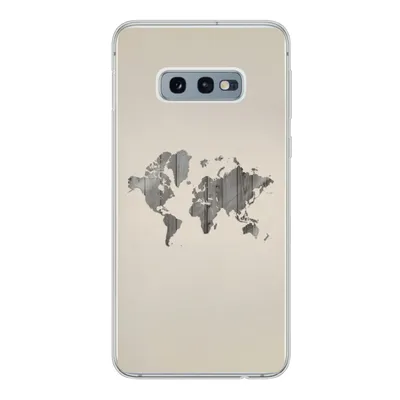 Produktbild von MuchoWow® Handyhülle Schutzhülle Hülle für Samsung Galaxy S10e Weltkarte - Holz - Regal Silikon Softcase Handy Hülle - Handy