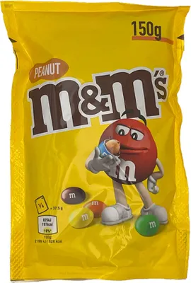 Produktbild von M&M's Peanut, Schokolinsen mit Erdnüssen 150g Beutel