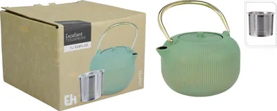Produktbild von Gusseisen-Wasserkocher 1000Ml Grün