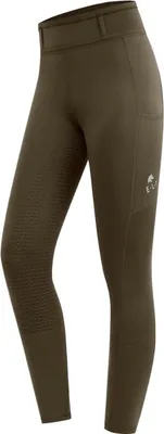 Produktbild von E.L.T Reitleggings Full-Grip Damen Ella Reithose Grünbraun 34